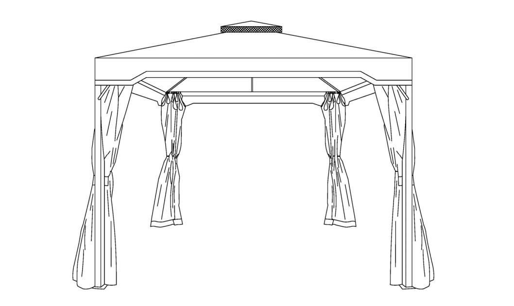 راهنمای نصب Gazebo پاسیو آهنی 10 فوت x 10 فوت