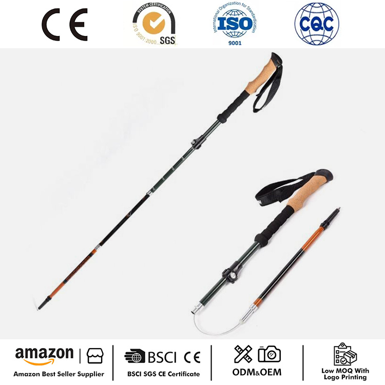 2pc قطب های پیاده روی تاشو