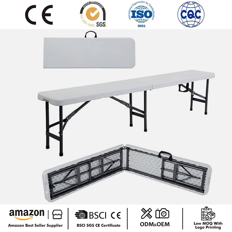 نیمکت قابل حمل پلاستیکی تاشو 6FT