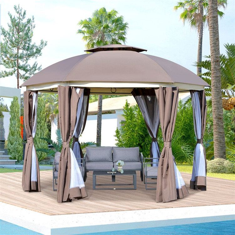 12 x 12 دقیقه پاسیو گرد آلاچیق