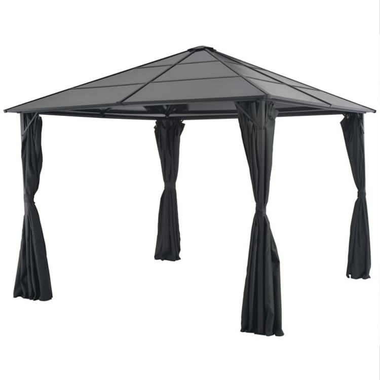 پاسیو Gazebo با پرده آلومینیومی